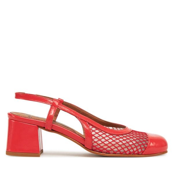 Sandały Fly London. Brązowe sandały damskie Fly London, bez wzorów, bez obcasa, na słupku, bez zapięcia. Za 389.99 zł.