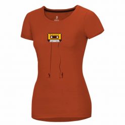 Koszulka damska Ocun Classic. Brązowe koszulki sportowe damskie Ocun, xs, bez wzorów, sportowe, bez kołnierzyka. Za 161.00 zł.