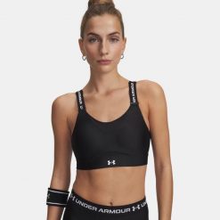 Biustonosz sportowy Under Armour Infinity 2.0 High Sports Bra. Czarne obuwie sportowe damskie Under Armour, bez wzorów, na fitness i siłownię. Za 172.99 zł.