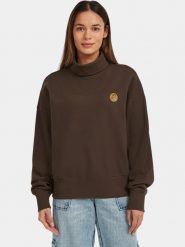 Sweter Damski O'Neill O'riginals HighNeck. Brązowe swetry damskie O'Neill, na jesień, l, bez wzorów, z bawełny, eleganckie, bez kołnierzyka, bez ramiączek, długie, bez kaptura. Za 271.15 zł.