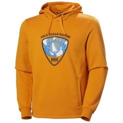 Bluza z kapturem Helly Hansen Arctic Ocean 2.0. Żółte bluzy męskie Helly Hansen, m, bez wzorów, z bawełny, z kapturem. Za 468.50 zł.