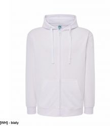 JHK D - Przyjemna młodzieżowa bluza dresowa z kapturem zapinana na zamek pod szyję 35% bawełna 65% poliester 290g biały XL. Biała bluzy męskie JHK, m, bez wzorów, z bawełny, z kapturem. Za 65.39 zł.