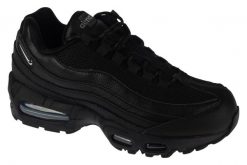 Buty sportowe Sneakersy damskie, Air Max 95. Czarne obuwie sportowe damskie Nike, bez wzorów, z materiału, trekkingowe, nike air max. Za 729.99 zł.