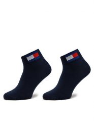 Tommy Jeans Skarpety długie 701228223 Granatowy. Niebieskie skarpety damskie Tommy Jeans, bez wzorów, z bawełny. Za 59.99 zł.