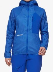 Kurtka damska Mammut Eiger Nordwand Advanced WB Hooded Jacket. Niebieskie kurtki damskie Mammut, xs, bez wzorów, z materiału, bez kaptura. Za 890.99 zł.