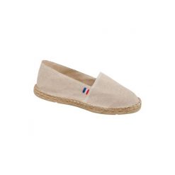 Espadryle Kariban Made in France. Brązowe sandały damskie KARIBAN, bez wzorów, bez obcasa, bez zapięcia. Za 136.00 zł.