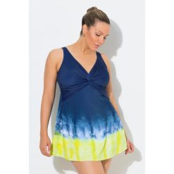 Damskie Sukienka kąpielowa nadruk batikowy miękkie miseczki marszczenia. Kostiumy jednoczęściowe damskie Ulla Popken, plus size, bez wzorów, z poliesteru, sportowe, plus size. Za 349.99 zł.