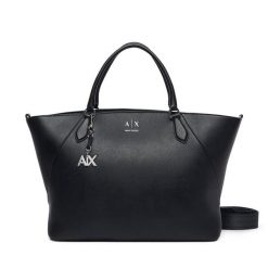 Torebka Armani Exchange. Czarne torebki do ręki damskie Armani Exchange, bez wzorów, bez dodatków. Za 829.99 zł.