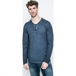 Blend - Longsleeve. Szare bluzki z długim rękawem męskie Blend, z bawełny, z okrągłym kołnierzem. W wyprzedaży za 49.90 zł.