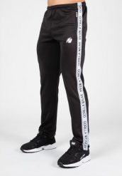 Delaware Track Spodnie - Czarny. Czarne spodnie sportowe męskie GORILLA WEAR, m, bez wzorów, z elastanu, na fitness i siłownię. Za 298.00 zł.