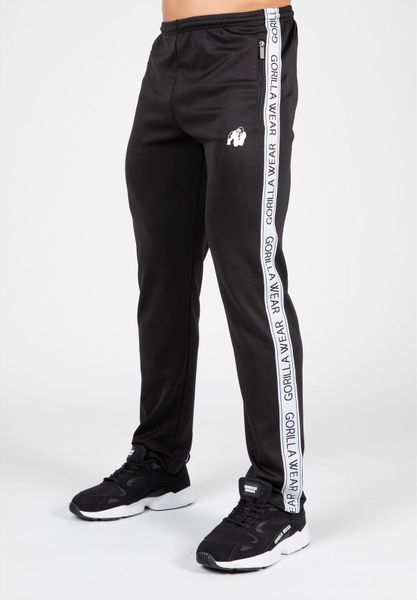 Delaware Track Spodnie - Czarny. Czarne spodnie sportowe męskie GORILLA WEAR, m, bez wzorów, z elastanu, na fitness i siłownię. Za 298.00 zł.