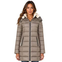 Damska turystyczna parka GEOGRAPHICAL NORWAY CARENNE TAUPE DB LADY 0116. Brązowe parki damskie Geographical Norway, uniwersalny, z aplikacjami, z materiału, sportowe, bez kaptura. Za 249.00 zł.