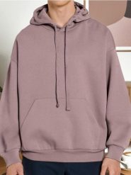 Bluza hoodie comfort fit - różowy. Czerwone bluzy męskie Sinsay, l, bez wzorów, bez kaptura. Za 39.99 zł.