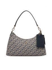 Tommy Hilfiger Torebka Th Icon Shoulder Bag Jacquard AW0AW18907 Granatowy. Niebieskie torebki do ręki damskie Tommy Hilfiger, bez wzorów, z materiału, bez dodatków. Za 649.99 zł.