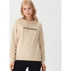Bluza z napisem - Kremowy. Bluzy damskie marki House. Za 49.99 zł.