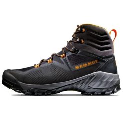 Buty trekkingowe męskie Mammut Sapuen High Gtx. Brązowe trekkingi męskie Mammut, na zimę, za kostkę, trekkingowe. Za 829.80 zł.