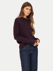 ONLY Sweter Camilla 15277080 Fioletowy Regular Fit. Fioletowe swetry damskie Only, m, bez wzorów, z syntetyku, bez kołnierzyka, bez ramiączek, bez kaptura. Za 139.99 zł.