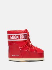 Moon Boot ICON LOW NYLON Śniegowce damskie. Czerwone śniegowce i trapery damskie Moon Boot, z nylonu, przed kostkę. W wyprzedaży za 599.19 zł.