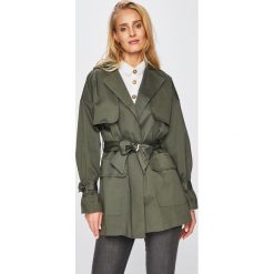 Answear - Trencz Secret Garden. Zielone kurtki damskie ANSWEAR, m, bez wzorów, z bawełny, bez kaptura. W wyprzedaży za 89.90 zł.