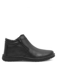 Go Soft Botki FIZA-03 Czarny. Czarne botki męskie GO SOFT, bez wzorów, ze skóry, bez zapięcia. Za 259.99 zł.