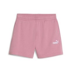 Szorty dla dziewcząt Puma ESS Small No. 1. Czerwone spodenki dla dziewczynek Puma, bez wzorów, z bawełny, młodzieżowe. Za 132.50 zł.