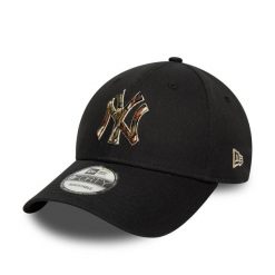 Czapka baseballowa New York Yankees Outline Camo 9forty. Czarne czapki i kapelusze męskie New Era, bez wzorów, z bawełny, sportowe. Za 119.99 zł.