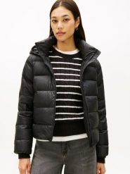 Tommy Hilfiger kurtka pikowana Kobiety czarny, XS. Czarne kurtki damskie Tommy Hilfiger, xs, bez wzorów, z puchu. Za 649.95 zł.