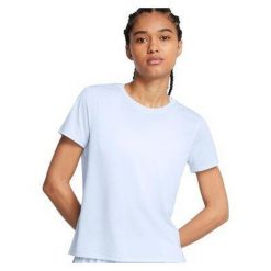 Koszulka do biegania damska Under Armour Launch. Niebieskie koszulki sportowe damskie Under Armour, xs, bez wzorów, bez kołnierzyka, bez ramiączek, do biegania. W wyprzedaży za 117.65 zł.