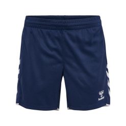 Damskie spodenki treningowe Hummel Core 2.0. Białe szorty sportowe damskie Hummel, bez wzorów, sportowe, na fitness i siłownię. Za 181.50 zł.