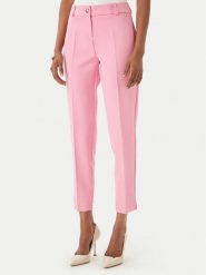 Maryley Spodnie materiałowe 26EB52Z/43BB Różowy jasny Regular Fit. Czerwone spodnie materiałowe damskie Maryley, s, bez wzorów, z materiału. Za 229.99 zł.