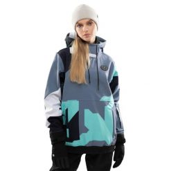 Kurtka snowboardowa damska W1-W Ushuaia. Niebieskie kurtki damskie SIROKO, m, bez wzorów, z materiału, długie, z kapturem, narciarskie. Za 255.00 zł.