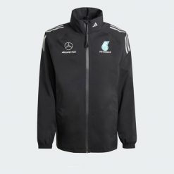 Kurtka Mercedes - Amg Petronas Formula One Team Mechanics Rain. Czarne kurtki męskie Adidas, s, bez wzorów, z materiału, bez kaptura. Za 799.00 zł.
