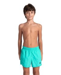 Spodenki plażowe Arena Bywayx Youth R junior. Niebieskie kąpielówki dla chłopców Arena, na lato, bez wzorów, z materiału, eleganckie. Za 75.96 zł.