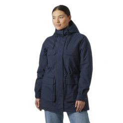 Parka dla kobiet Helly Hansen Escape. Niebieskie kurtki damskie Helly Hansen, na jesień, bez wzorów, bez kaptura. W wyprzedaży za 911.50 zł.