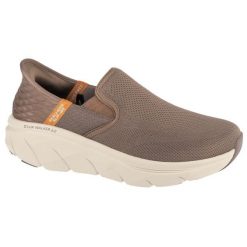 Buty sportowe Sneakersy męskie, Slip-ins: D'Lux Walker 2.0 - Reeler. Brązowe buty sportowe męskie Skechers, bez zapięcia, trekkingowe. Za 369.99 zł.