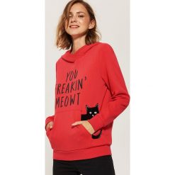 Bluza z nadrukiem - Czerwony. Czerwone bluzy damskie House, z nadrukiem. Za 79.99 zł.
