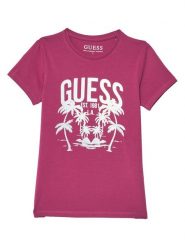 Guess T-Shirt J6GI14 K6YW4 Różowy Regular Fit. Czerwone t-shirty i topy dla dziewczynek Guess, z aplikacjami, z bawełny, bez ramiączek. Za 74.99 zł.