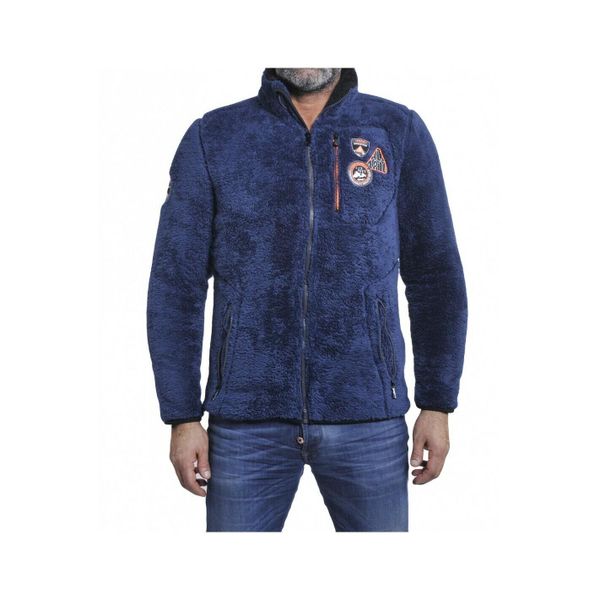 Kurtka polarowa Peak Mountain coral sherpaCavian. Niebieskie bluzy męskie Peak Mountain, na zimę, s, bez wzorów, z polaru, narciarskie. W wyprzedaży za 166.00 zł.