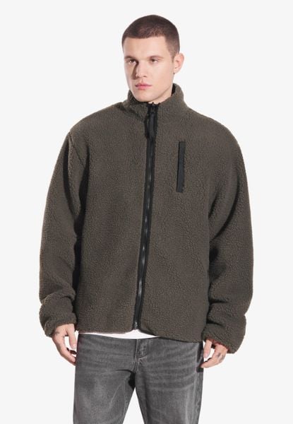 Kurtka turystyczna męska Prosto Sherpa dwustronna. Zielone kurtki męskie Prosto., na zimę, m, z aplikacjami, z materiału, klasyczne, bez kaptura. Za 222.99 zł.