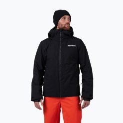 Kurtka narciarska męska Rossignol Rochrun Insulated. Czarne kurtki snowboardowe męskie Rossignol, m, bez wzorów, bez kaptura, narciarskie. Za 1,155.99 zł.