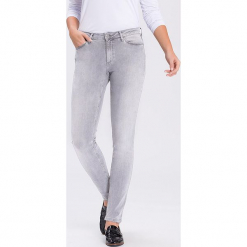 Dżinsy "Alan" - Skinny fit - w kolorze jasnoszarym. Szare jeansy damskie Cross Jeans. W wyprzedaży za 113.95 zł.
