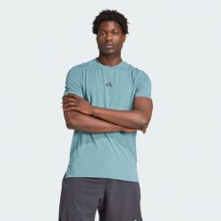 Koszulka Designed for Training Workout. Fioletowe koszulki sportowe męskie Adidas, xs, bez wzorów, z elastanu, bez kołnierzyka, bez ramiączek, na fitness i siłownię. Za 115.99 zł.