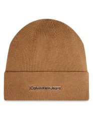 Calvin Klein Czapka Inst Embro K50K512452 Beżowy. Brązowe rękawiczki męskie Calvin Klein, na zimę, bez wzorów, z bawełny. Za 179.99 zł.