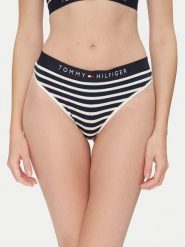 Tommy Hilfiger Stringi UW0UW04796 Granatowy. Niebieskie stringi damskie Tommy Hilfiger, m, bez wzorów, z bawełny. Za 69.99 zł.