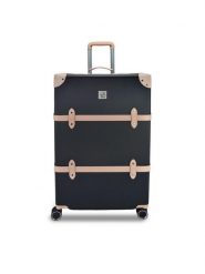 Semi Line Walizka duża T5671-4 Czarny. Czarne walizki męskie Semi-line, bez wzorów, z tworzywa sztucznego, duże. Za 269.99 zł.