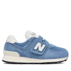 Sneakersy New Balance. Niebieskie trampki i tenisówki chłopięce New Balance, bez wzorów, bez zapięcia. Za 299.99 zł.