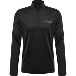 Bluza dresowa zapinana do połowy Hummel Strength PL. Czarne bluzy męskie Hummel, l, bez wzorów, z dresówki, bez kaptura, na fitness i siłownię. Za 279.50 zł.