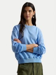Polo Ralph Lauren Bluza 211971690500 Niebieski Relaxed Fit. Niebieskie bluzy damskie Polo Ralph Lauren, s, bez wzorów, z bawełny, bez kaptura. Za 739.99 zł.
