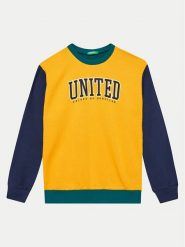 United Colors Of Benetton Bluza 3J68C10JM Kolorowy Regular Fit. Bluzy dla chłopców United Colors Of Benetton, bez wzorów, z bawełny, bez ramiączek, bez kaptura. Za 69.99 zł.
