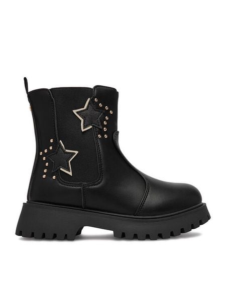 DeeZee Botki CEO-CM251204-10 Czarny. Czarne botki dziewczęce DeeZee, ze skóry, bez zapięcia. Za 149.99 zł.